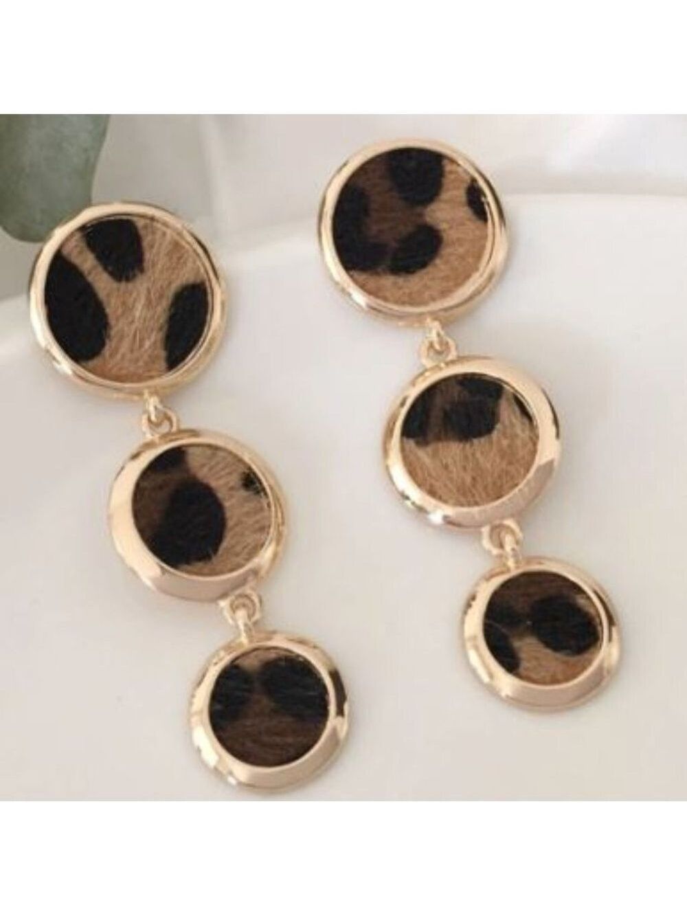 Animal Print Earrings  NWOT